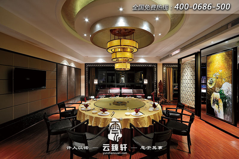 中式餐廳包間設(shè)計(jì)圖片